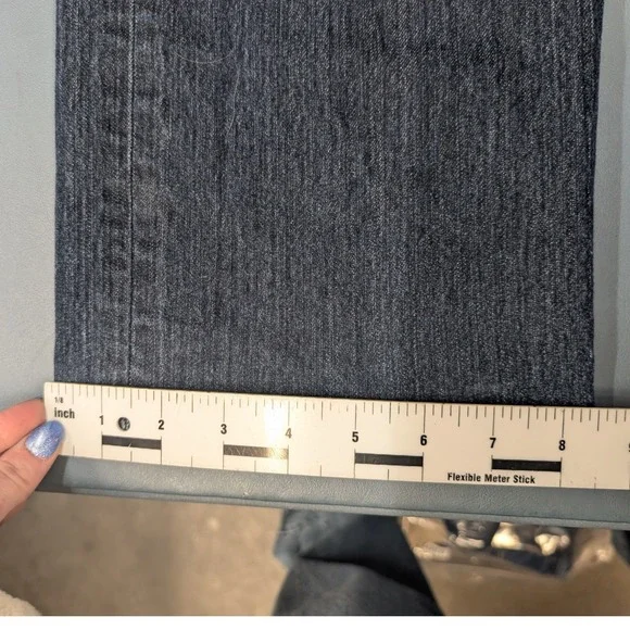 Levi's 505 Regular Fit Men 40x30 Dark Wash Indigo Stretch Straight Leg Jeans - Picture 13 of 14